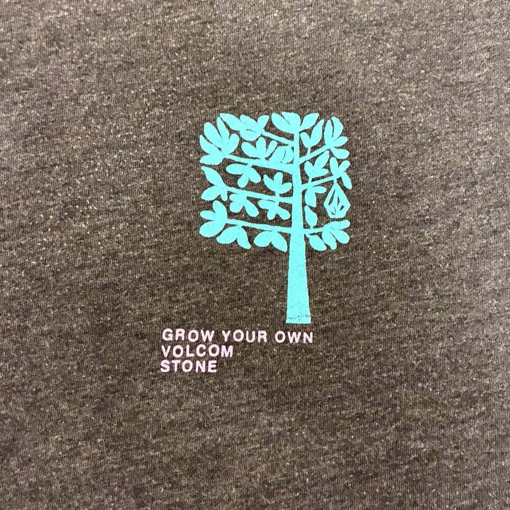 Volcom “Grow Your Own” Gray Adult L Short Sleeve T-Shirt.